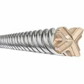 Dewalt Carbide drilling, 1-1/8in. x 17in. x 22in. 4 Cutter Spline Shank Rotary Hammer Bit DW5759